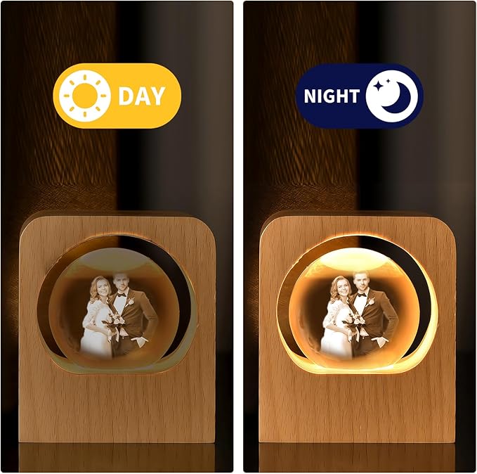 GigaGlow Personalized 3D Crystal Photo Night Light - Image 5
