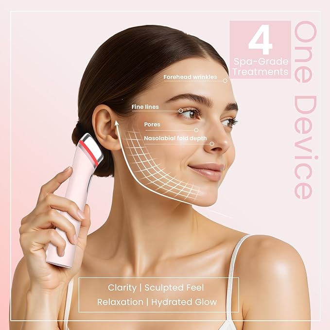 Face Lift Device – 8 in 1 Skin Tightening and Lifting, LED Light Therapy - Image 6