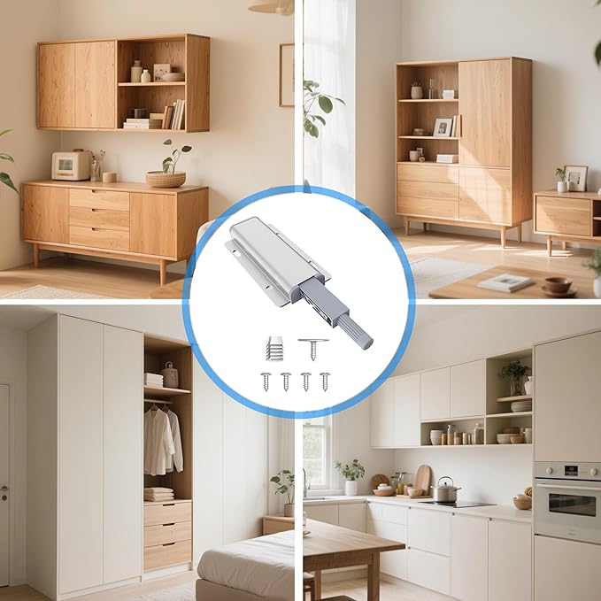 15 Pack Push to Open Cabinet Hardware, Touch Latches - Image 6