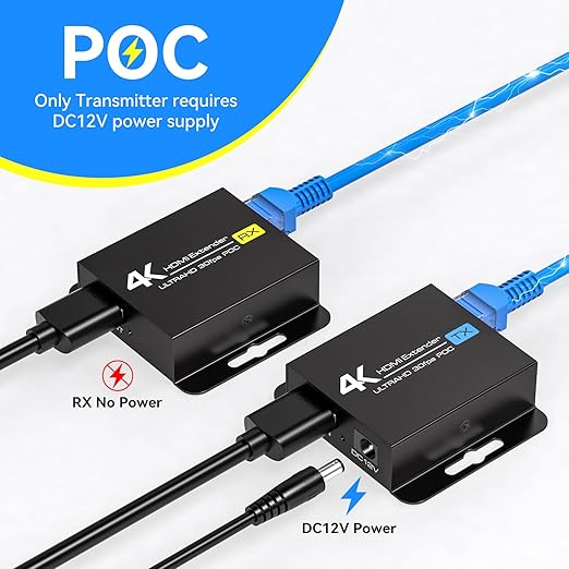 PVBCTCSID 4K HDMI Extender Over CAT6/7 4K30Hz Upto 131ft/40m 1080P Upto - Image 5