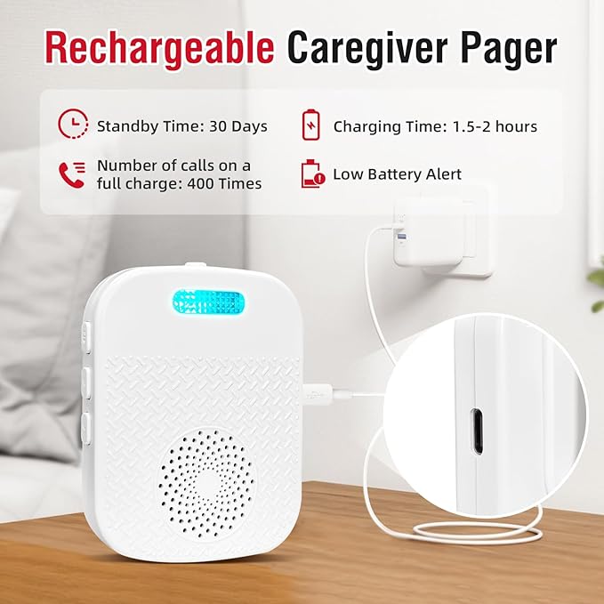CallToU Caregiver Pager Wireless Call Buttons - Image 7