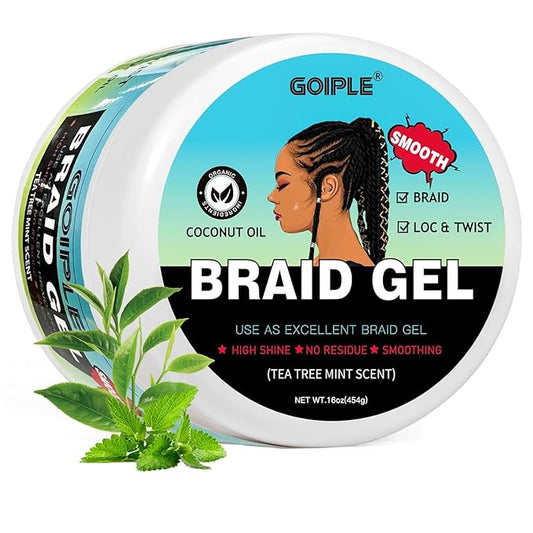 16 OZ Braiding Gel for Twist, Edge Control by Goiple