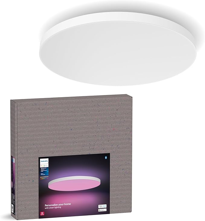 Philips Hue Datura Smart Ceiling Panel White & Color Light, Voice Control by PhilipsHue