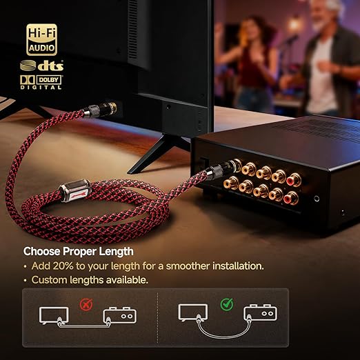 TODN Audiophile Digital Coaxial Cable OFC Core HiFi SPDIF Coax Audio Cable - Image 7