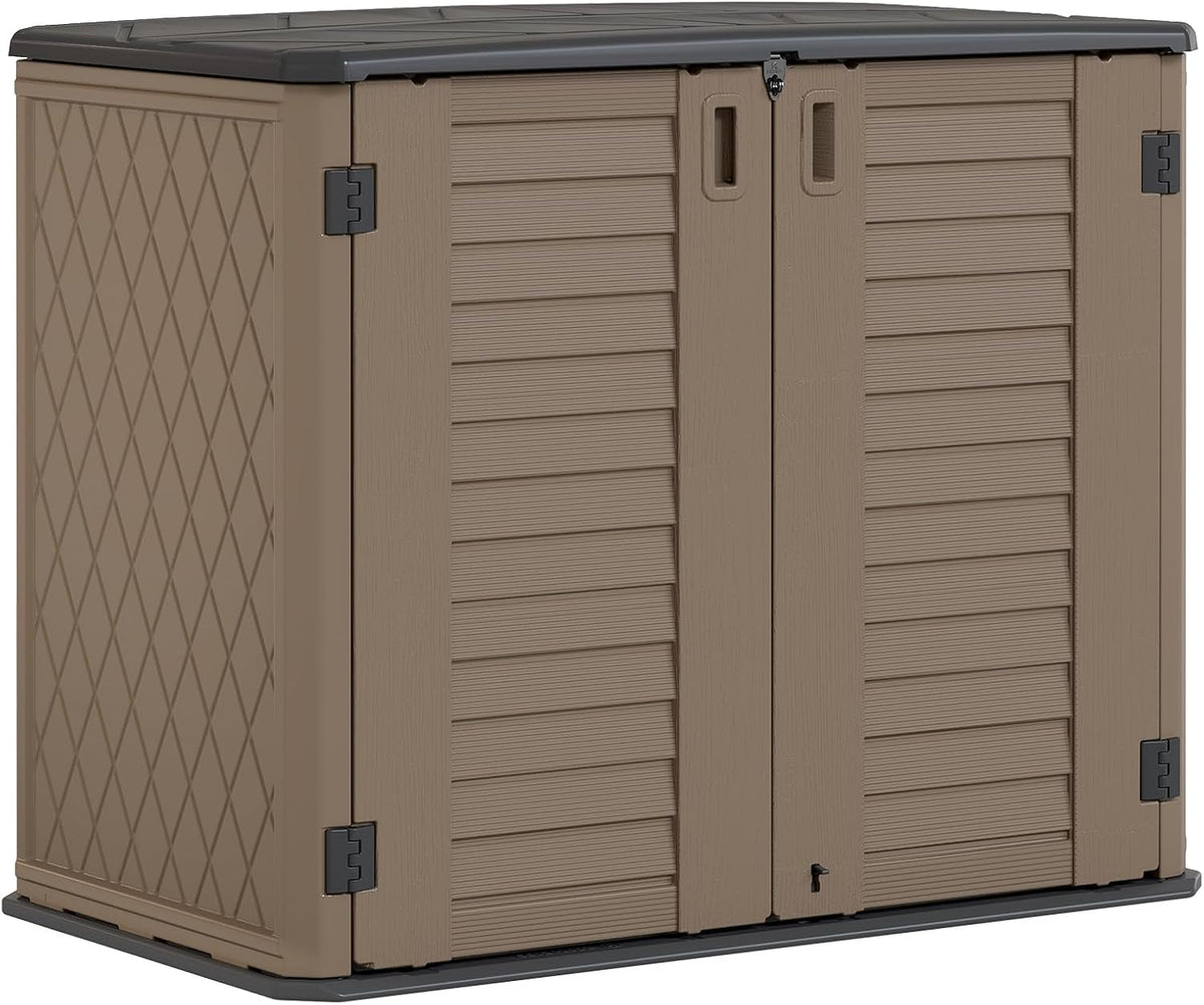homspark storage shed weather resistance, multi-purpose outdoor storage, main product view