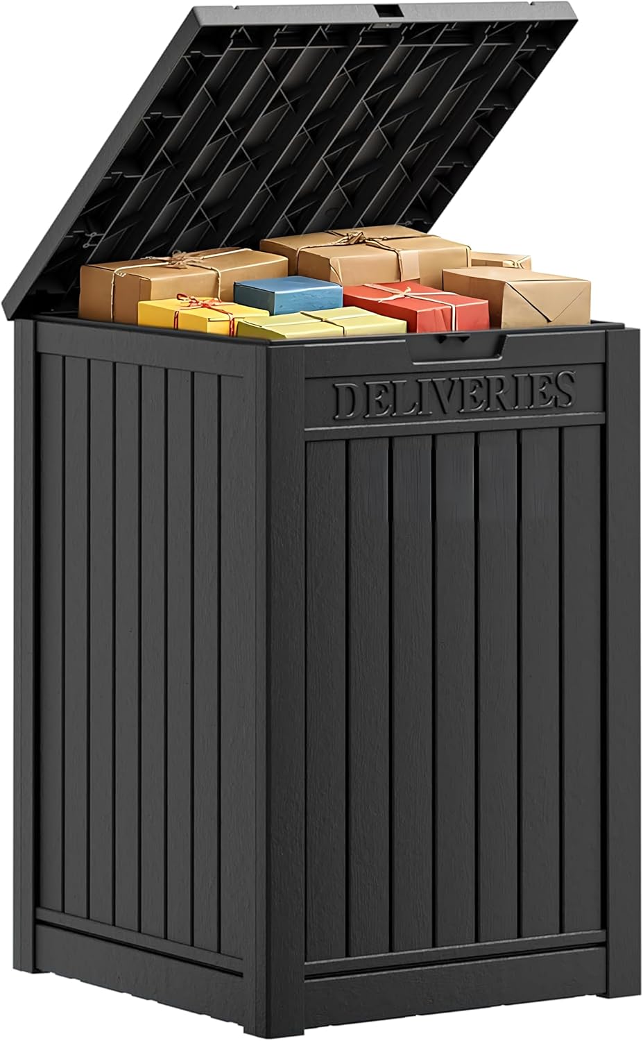 package delivery box, lockable resin outdoor package, waterproof, main product view