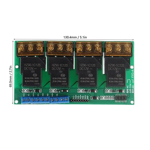 30A 4 Channel Relay Module Expansion Board - Image 6