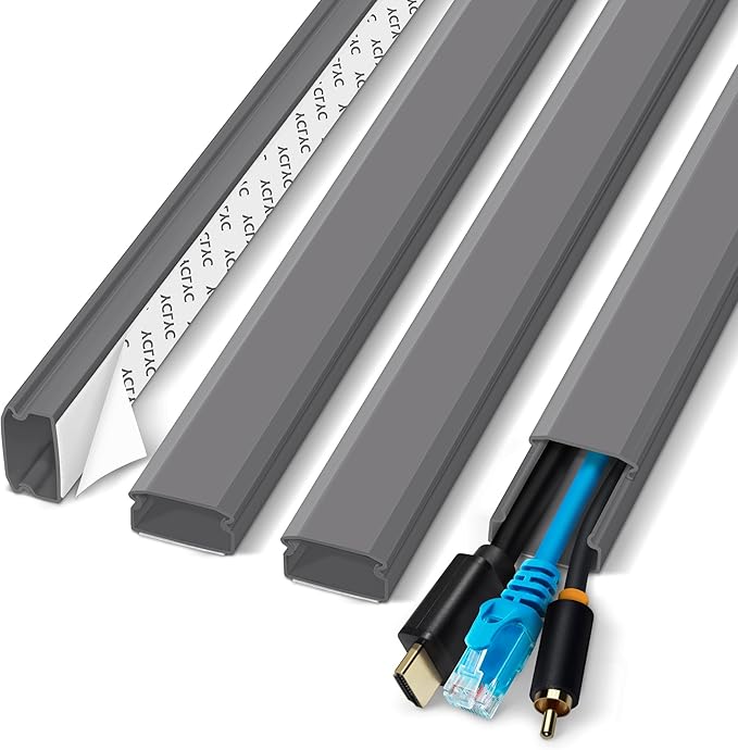 YCLYC Cable Cover, 62.8in Paintable Cord Cover Kit, Hide Cords by YCLYC
