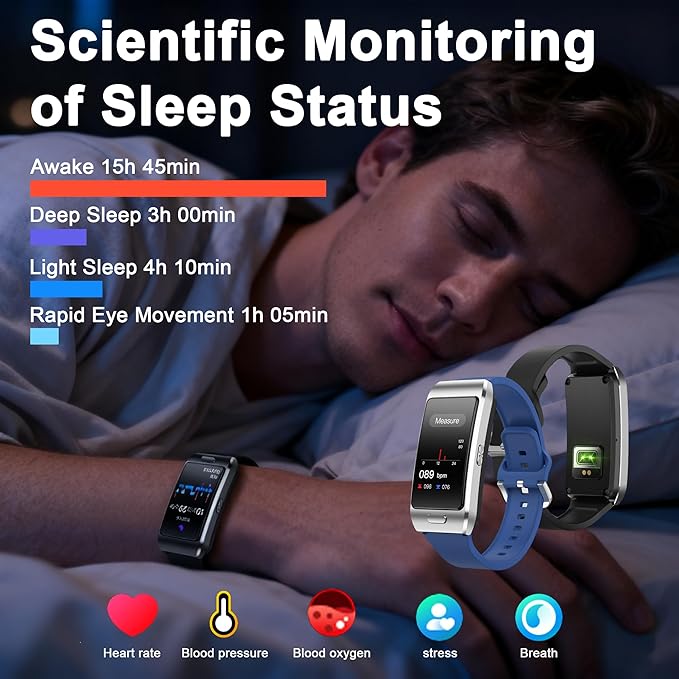 2-in-1 Smart Health Band with Built-in Bluetooth Earbuds, Fitness & Activity - Image 4