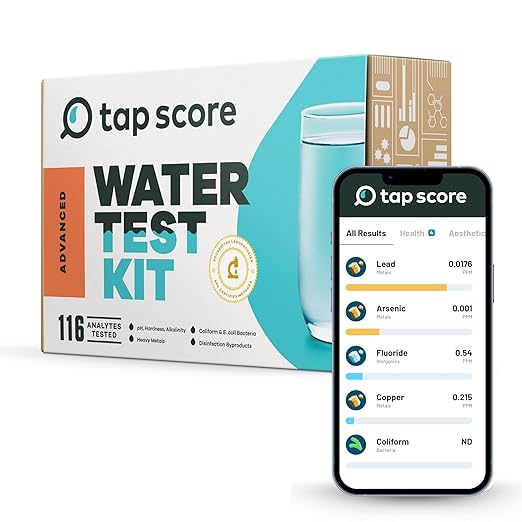 Advanced Home Water Test Kit | Well or City | EPA Certified Drinking Water Labs by TapScore
