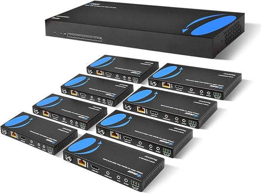 OREI 1x8 HDMI Extender Splitter HDBaseT 4K, HDR by OREI