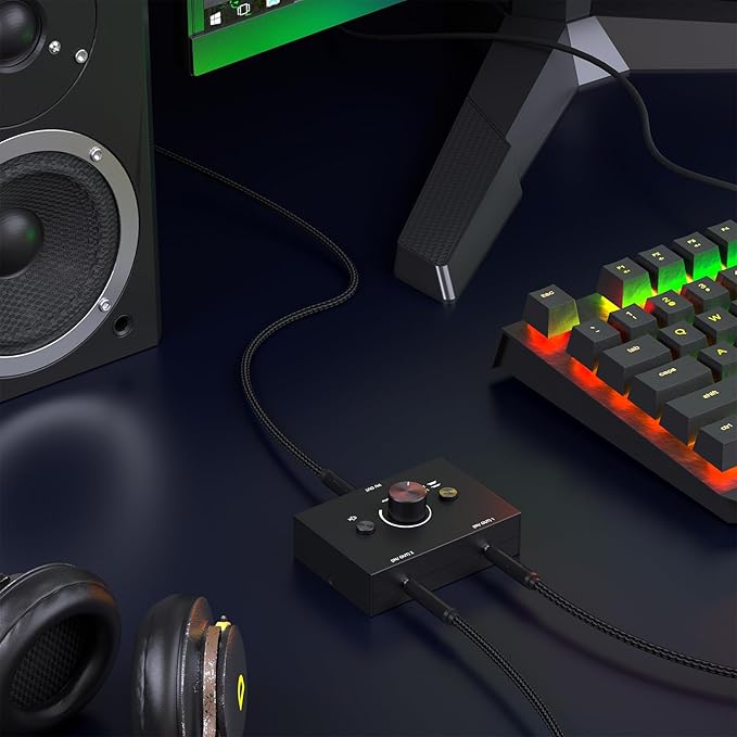 Y.D.F 3.5mm Stereo Audio Switch Audio Switcher Passive Speaker Headphone Manual - Image 3