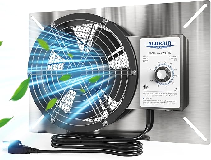 ALORAIR 540 CFM Stainless Steel Crawl Space Vent Fan by ALORAIRSOLUTIONSINC0J0DC