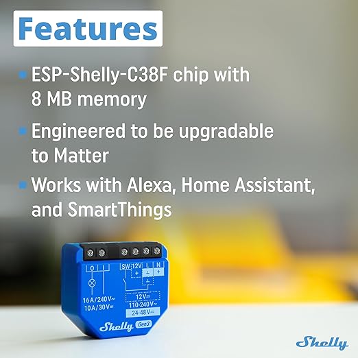 Shelly 1 Gen3, WiFi Smart Relay Switch - Image 5