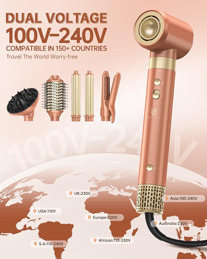 webeauty 6 in 1 Hot Air Styler, High-Speed Negative Ionic Hair Dryer - Image 5