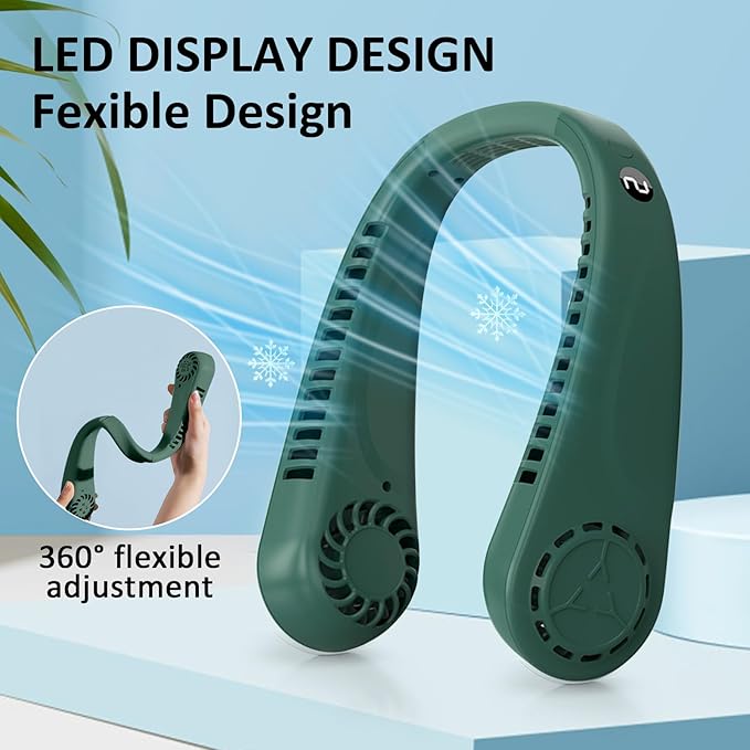 BIRDDIE Portable Hands free Bladeless Hanging Neck Fans - Image 2
