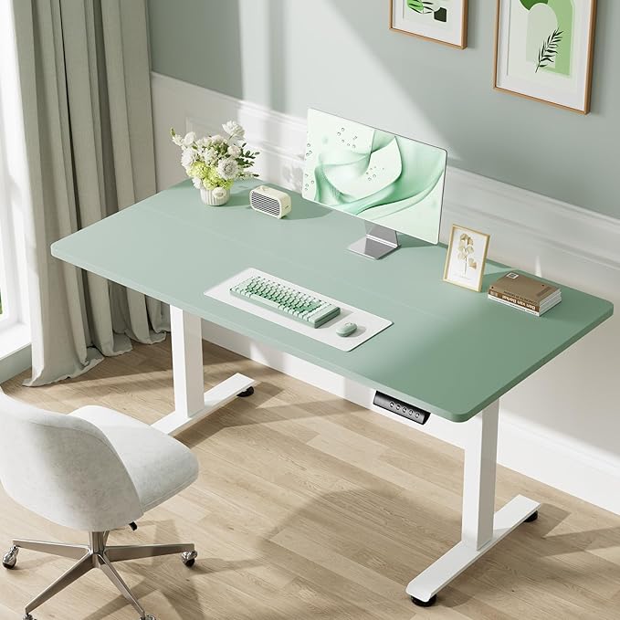 Veken 55 Inch Large Electric Standing Desk, 4 Memory Heights Adjustable - Image 3