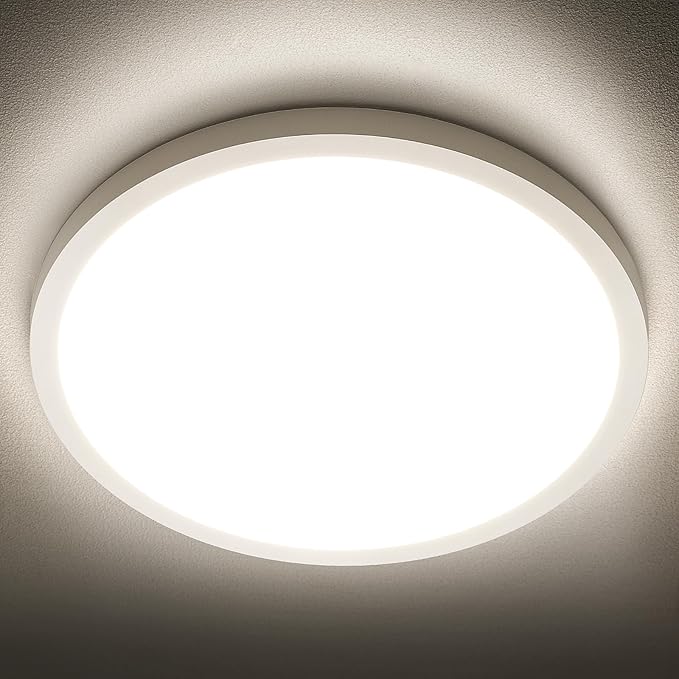 SunRider LED Flush Mount Ceiling Light Fixture, 4000K Neutral White, 12 Inch by SunRider
