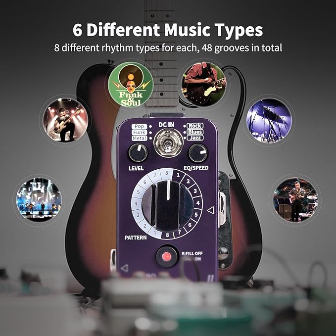 MOOER Micro Drummer II Guitar Drummer Pedal Drum Machine Effect - Image 2