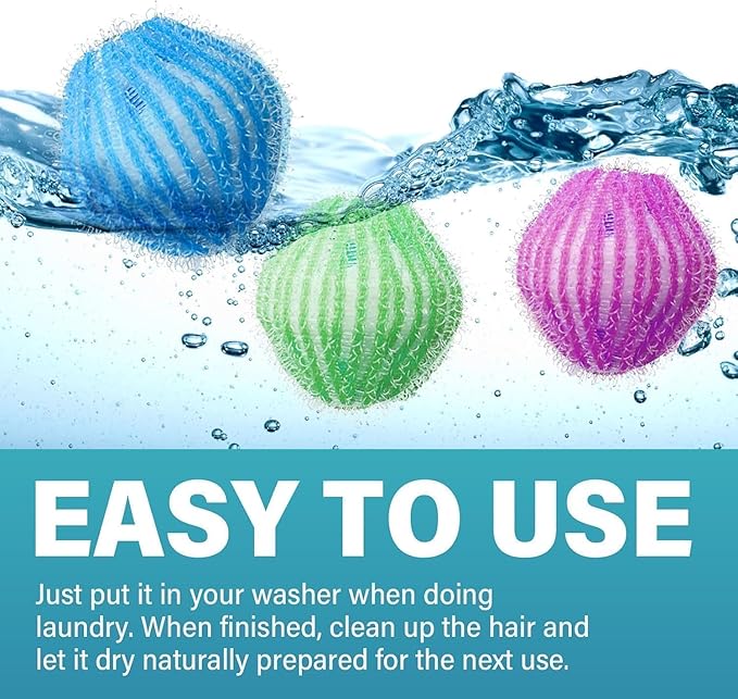 12Pcs Pet Hair Remover for Laundry, Reusable Laundry Lint Remover, Washing - Image 5