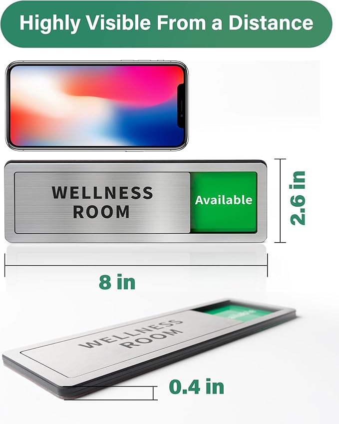 Conference Room Office Door Signs Do Not Disturb, In Use/Available Slider Sign - Image 3