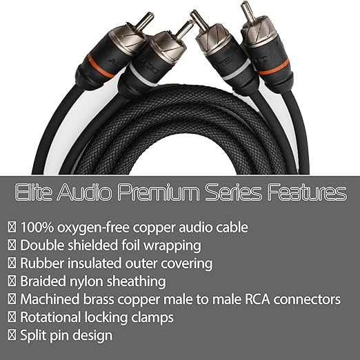 Elite Audio EA-PRMY2F Premium 2-Ch Oxygen Free Copper RCA Y-Adapter - Image 2