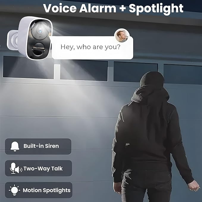 2025 Upgraded 2K Wireless Security Camera - Image 7