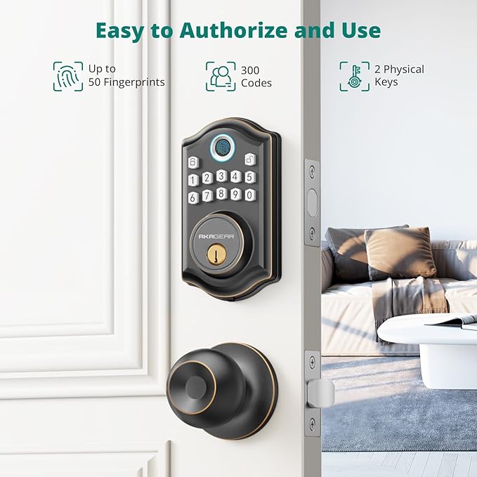 AkaGear DS10 Keyless Entry Door Lock - Image 3