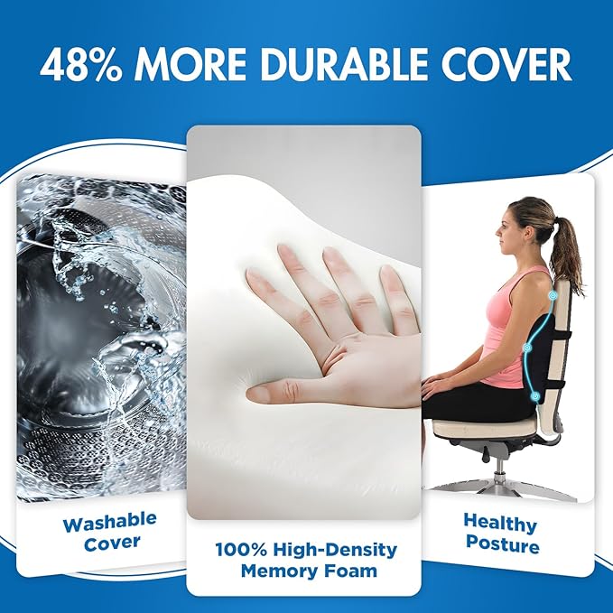 Niceeday Lumbar Support Pillow for Office Chair Car, Gaming Chair Lower Back - Image 5