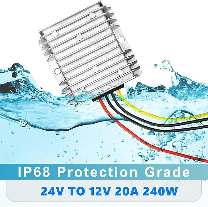 DC/DC Converter Regulator 24V Step Down to 12V 20A 240W Low Voltage Reducer - Image 2