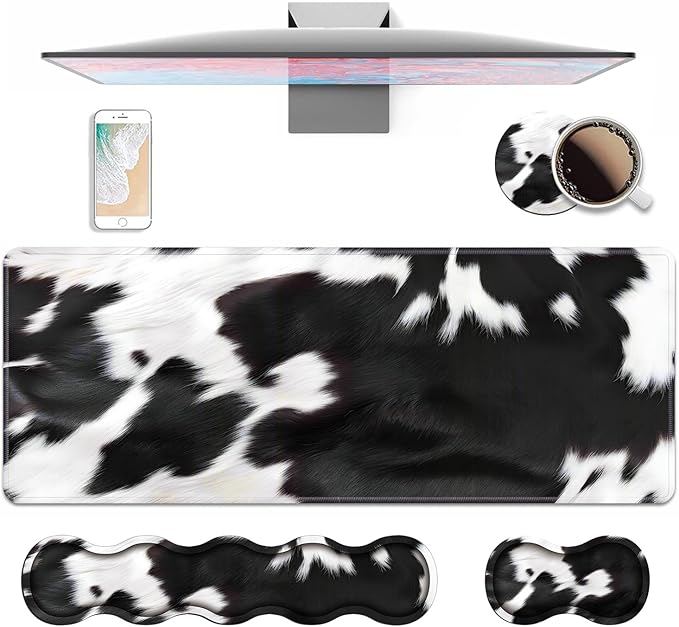 4 in 1 Ergonomic Keyboard Wrist Rest & Mouse Pad Wrist Rest Set, Large XXL by Unknown