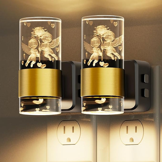 L LOHAS LED Night Lights Plug into Wall, Dusk to Dawn Nightlight, 9 Colors by LLOHASLED