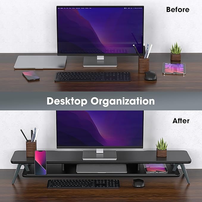Fenge Dual Monitor Stand, Monitor Stands Riser - Image 7