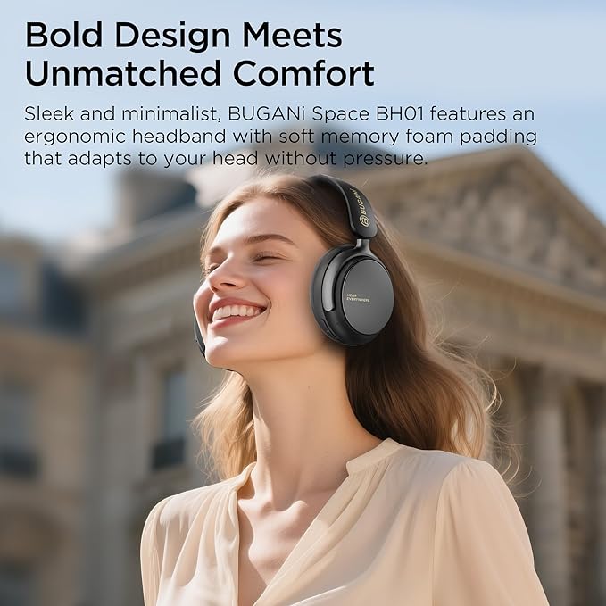 Hybrid Active Noise Cancelling Headphones: Wireless Over Ear Bluetooth 6.0 - Image 3