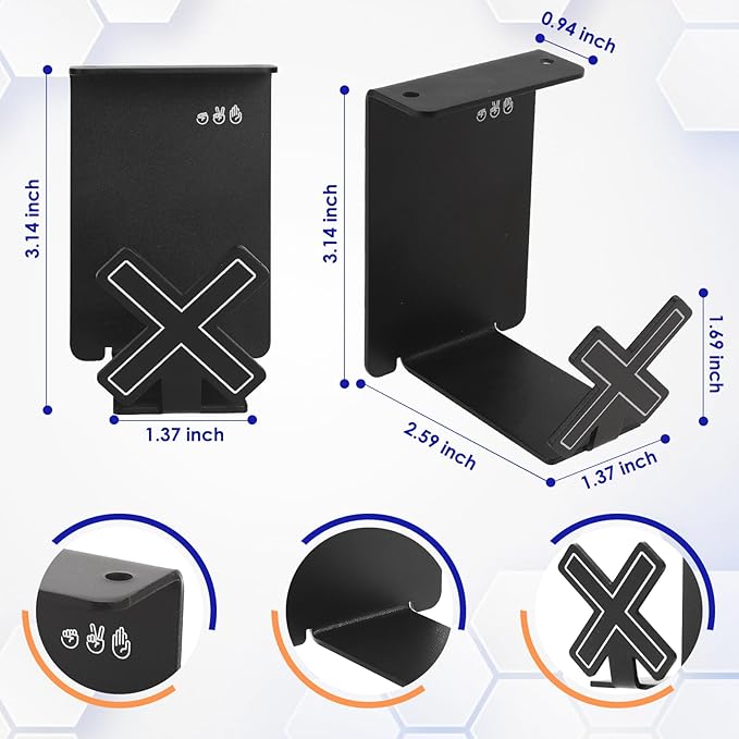 VKheroKV HC128 Headphone Holder Hanger - Image 2