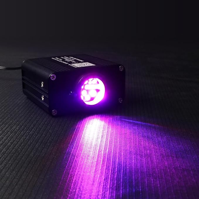 AZIMOM Small Size 16W Twinkle& Sound Activated Fiber Optic Light Source RGBW - Image 4