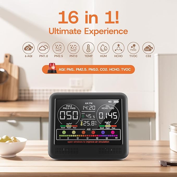 16-in-1 Indoor Air Quality Monitor - Image 2