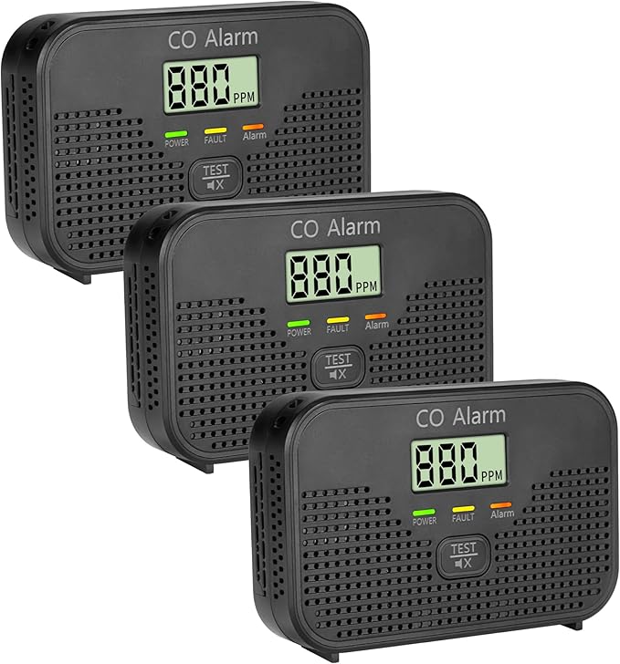 Carbon Monoxide Detector Powered by AA Battery, CO Monitoring Alarm by Unknown