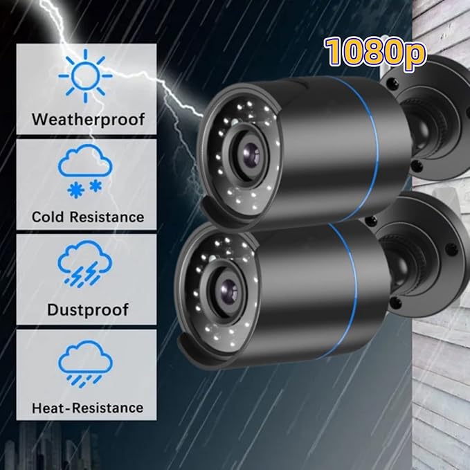 3000TVL Home Security System Surveillance DVR Camera Kits, 4K NVR - Image 3