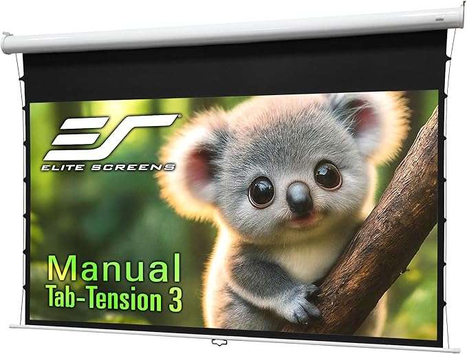 Elite Screens Manual Tab-Tension 3, 110-INCH by EliteScreensInc