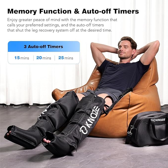 KNQZE Air Compression Recovery System, Foot and Full Leg Recovery Boots - Image 6