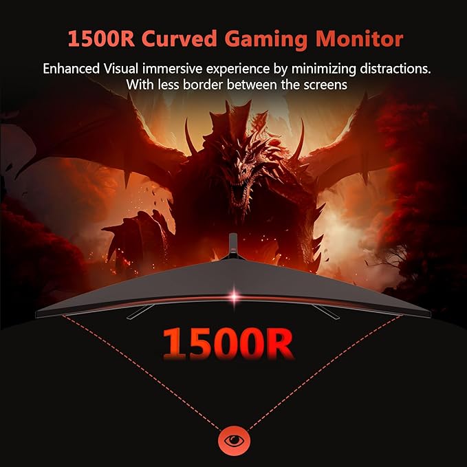 Z-Edge 30" Curved Gaming Monitor, WFHD1080P 200Hz 165Hz Monitor, MPRT 1ms - Image 7