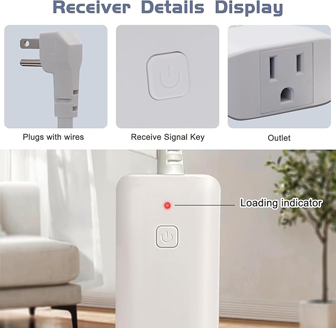 DIGITEN Wireless Thermostat Outlet Temperature Controlled Outlet - Image 3