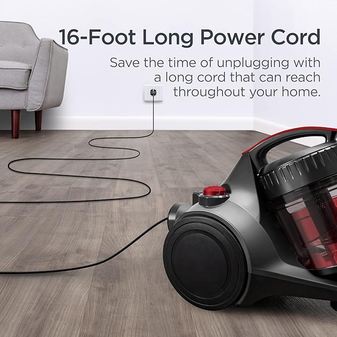 Eureka Bagless Canister Vacuum Cleaner, Lightweight Vac - Image 8