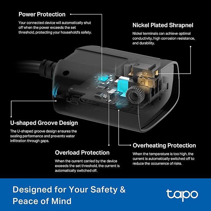 Tapo Outdoor Smart Dimmer Plug for Outdoor Lights, App Control, IP65 Weather - Image 8