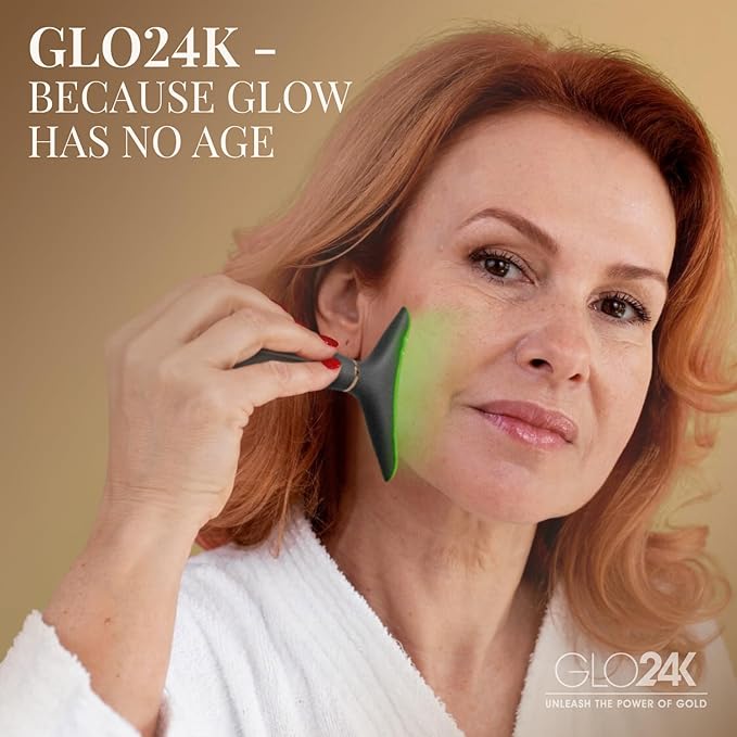 GLO24K Red Light Face & Neck Beauty Device – 3-in-1 Facial Massager Tool - Image 7