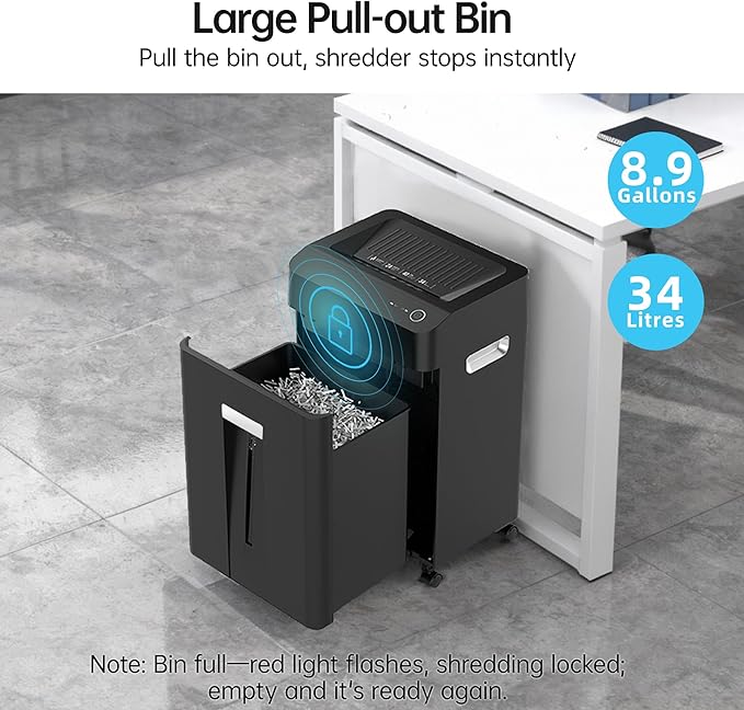 24-Sheet Cross Cut Paper Shredder P-4 Security - Image 6