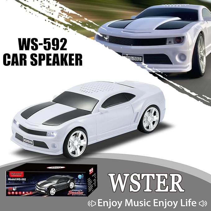 WSTER WS-592 Supercar Design Bluetooth Replica Speaker – Portable Car Model - Image 2