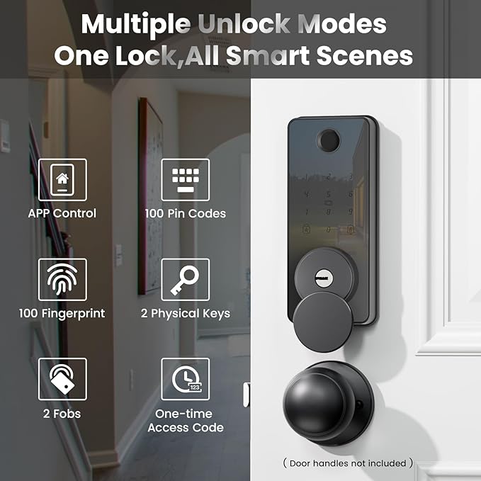 Fingerprint Door Lock, Biquole Keyless Entry Door Lock, Smart Lock - Image 3