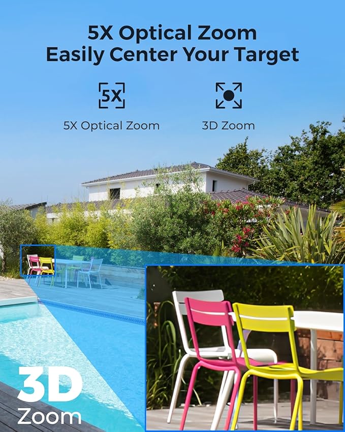 REOLINK 4K UHD PoE PTZ Camera for Outdoor Security, 360° Pan & 90° Tilt for - Image 2